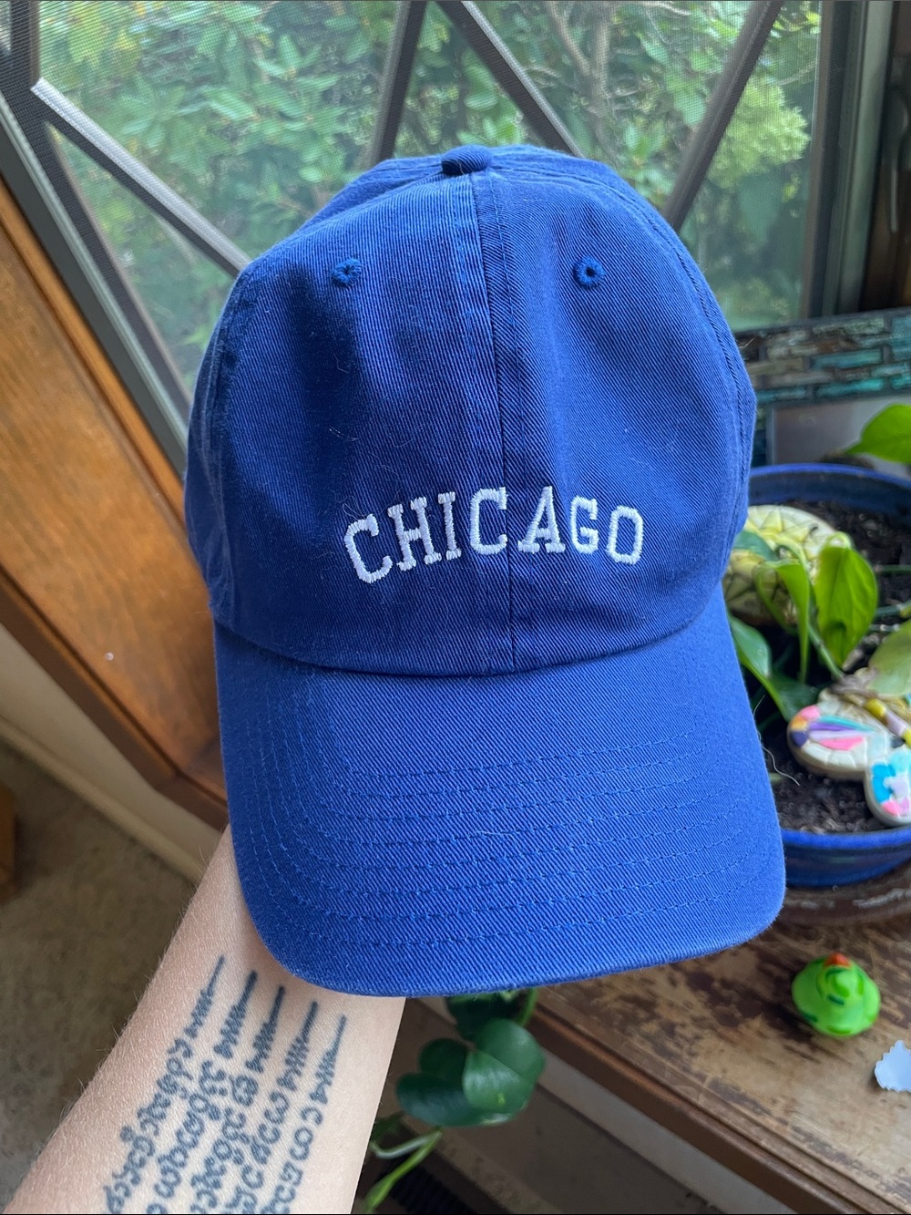 '47 Brand Royal Blue Chicago Baseball Cap with White Embroidery